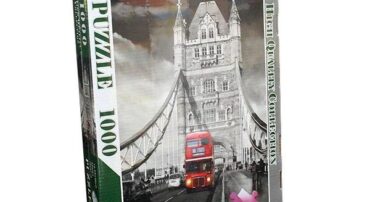 پازل 1000 تکه طرح پل لندن با اتوبوس (RING PERSIA)