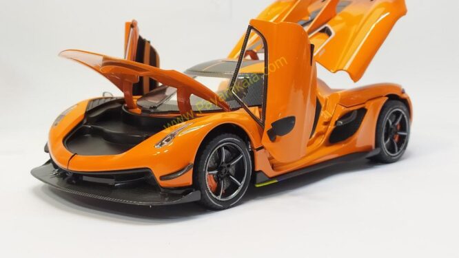 ماکت کونیگ زگ جسکو (Koenigsegg Jesko CHEZHI) (1:24) نارنجی