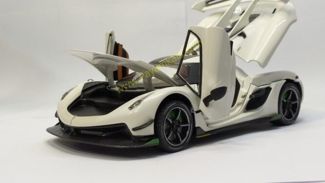 ماکت کونیگ زگ جسکو (Koenigsegg Jesko CHEZHI) (1:24) سفید