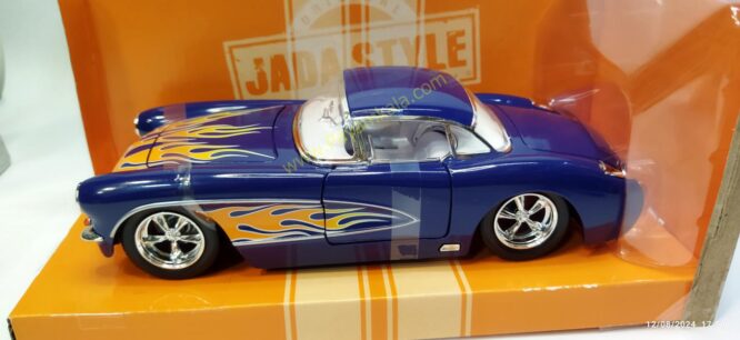 شورلت کروت رالی (CHEVROLET CORVETTE 1957 JADA)(1:24) آبی