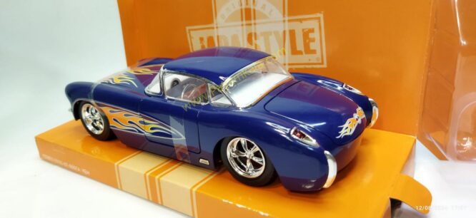 شورلت کروت رالی (CHEVROLET CORVETTE 1957 JADA)(1:24) آبی