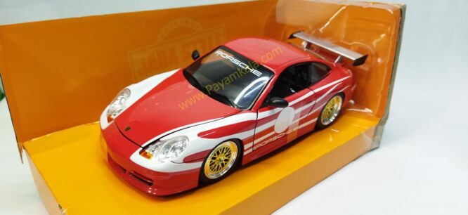 ماشین فلزی پورشه (PORSCHE 911 GT3 996)(JADA 1:24) قرمز