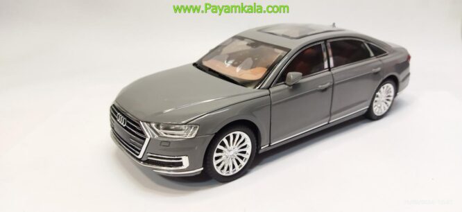 ماشین فلزی آئودی (AUDI A8 CHEZHI) (1:24) طوسی