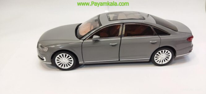 ماشین فلزی آئودی (AUDI A8 CHEZHI) (1:24) طوسی