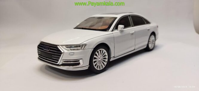 ماشین فلزی آئودی (AUDI A8 CHEZHI) (1:24) سفید