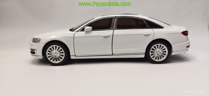 ماشین فلزی آئودی (AUDI A8 CHEZHI) (1:24) سفید