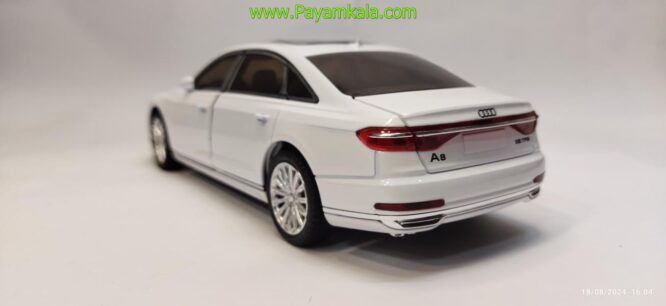 ماشین فلزی آئودی (AUDI A8 CHEZHI) (1:24) سفید