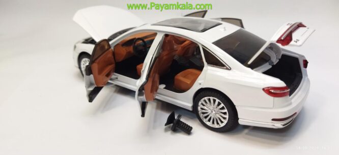 ماشین فلزی آئودی (AUDI A8 CHEZHI) (1:24) سفید