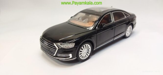 ماشین فلزی آئودی (AUDI A8 CHEZHI) (1:24) مشکی