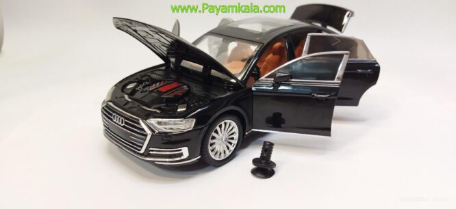 ماشین فلزی آئودی (AUDI A8 CHEZHI) (1:24) مشکی