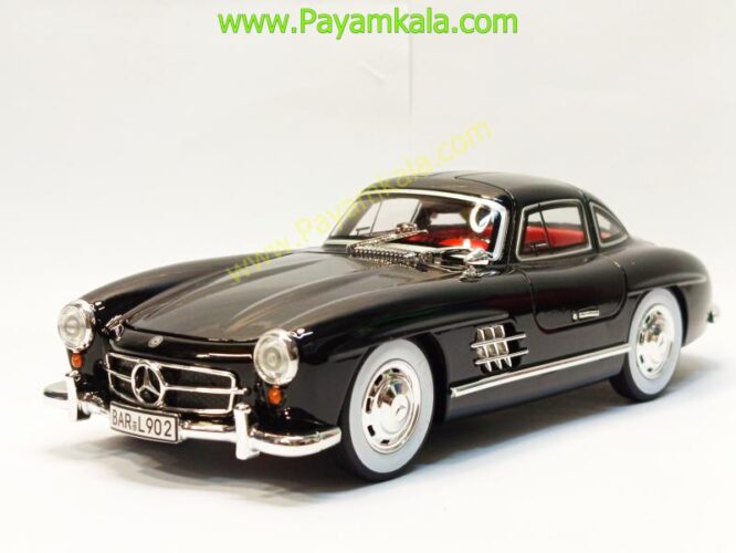 ماشین فلزی مرسدس بنز (BENZ 300SL CHEZHI) (1:24) مشکی