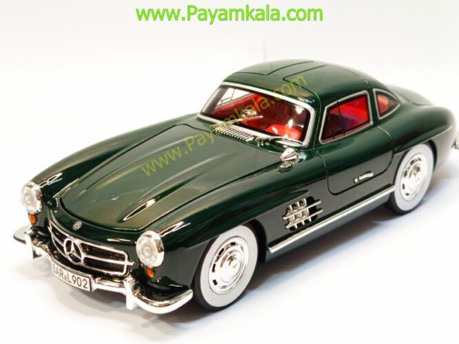 ماشین فلزی مرسدس بنز (BENZ 300SL CHEZHI) (1:24) سبز