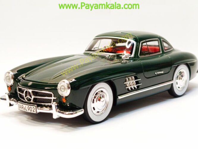 ماشین فلزی مرسدس بنز (BENZ 300SL CHEZHI) (1:24) سبز