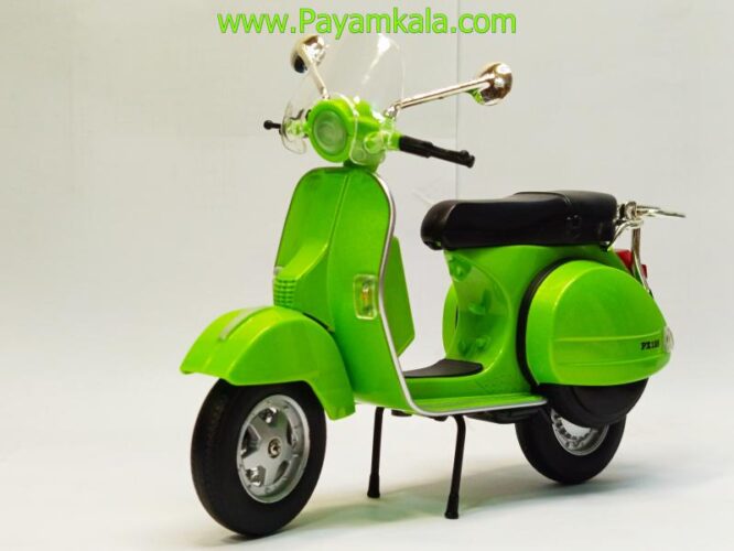 ماکت فلزی موتورسیکلت وسپا (VESPA PX125 1:12) سبز