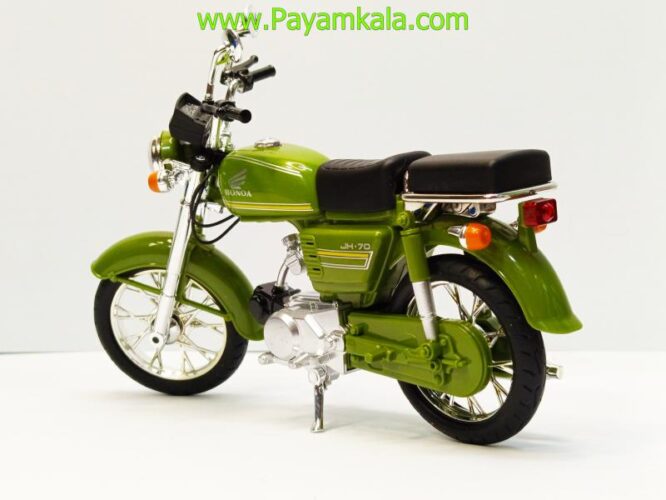 ماکت فلزی موتورسیکلت هوندا (HONDA JH70 1:12) سبز