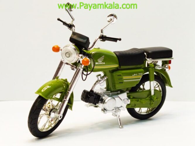 ماکت فلزی موتورسیکلت هوندا (HONDA JH70 1:12) سبز