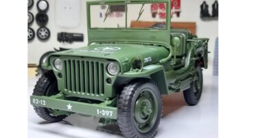 ماکت فلزی جیپ جنگی بزرگ (1:18) مدل TACTICAL JEEP BY KDW