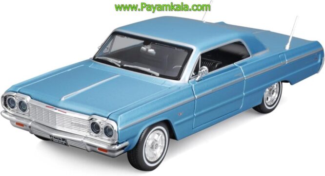 ماکت شورلت ایمپالا (1:26 MAISTO) (1964 CHEVY IMPALA) آبی