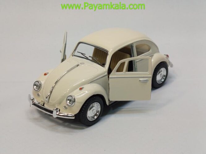 ماشین فلزی فولکس کینسمارت (Volkswagen Classical Beetle KINSMART) کرم