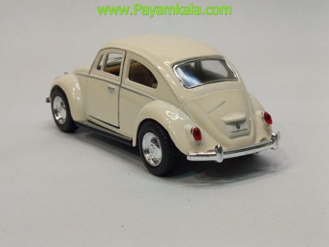 ماشین فلزی فولکس کینسمارت (Volkswagen Classical Beetle KINSMART) کرم