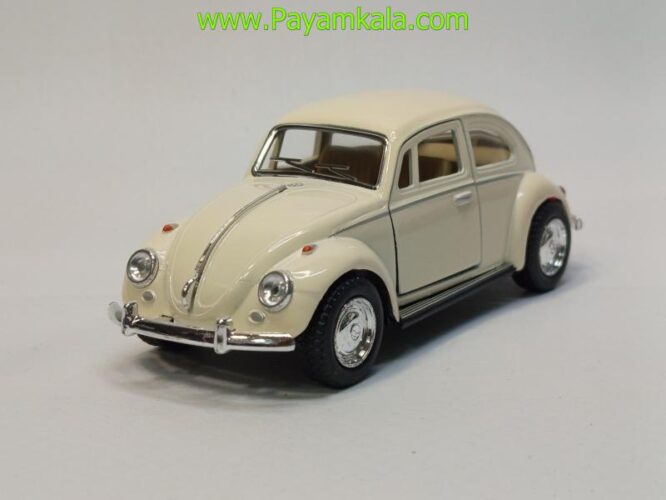 ماشین فلزی فولکس کینسمارت (Volkswagen Classical Beetle KINSMART) کرم