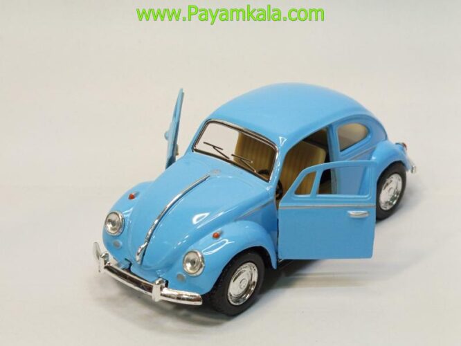 ماشین فلزی فولکس کینسمارت (Volkswagen Classical Beetle KINSMART) آبی روشن