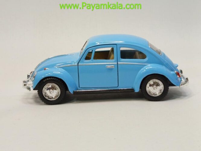 ماشین فلزی فولکس کینسمارت (Volkswagen Classical Beetle KINSMART) آبی روشن