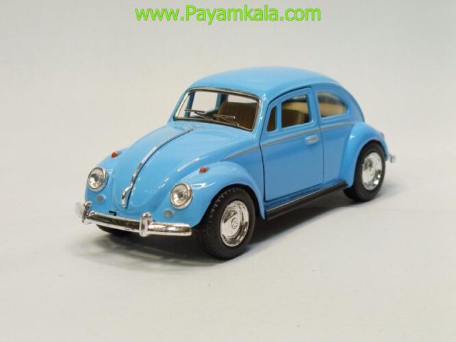 ماشین فلزی فولکس کینسمارت (Volkswagen Classical Beetle KINSMART) آبی روشن