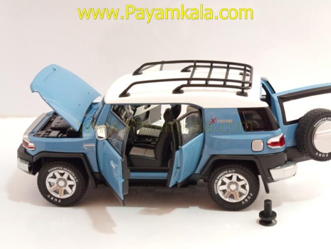 ماشین فلزی تویوتا اف جی کروز (TOYOTA FJ CRUISER) (CHEZHI 1:24) آبی