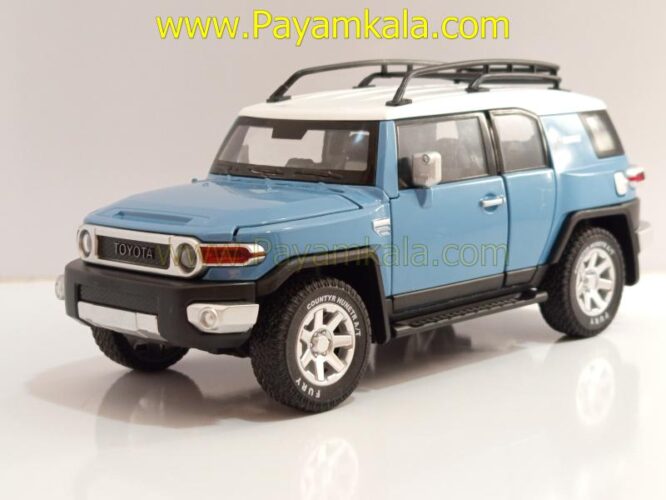 ماشین فلزی تویوتا اف جی کروز (TOYOTA FJ CRUISER) (CHEZHI 1:24) آبی