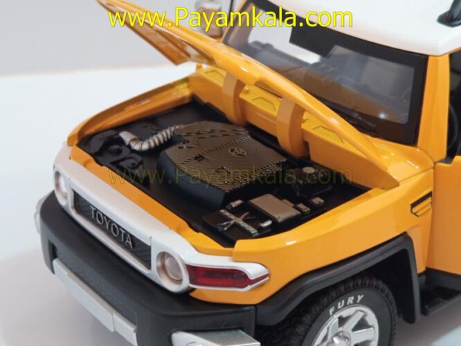 ماشین فلزی تویوتا اف جی کروز (TOYOTA FJ CRUISER) (CHEZHI 1:24) زرد