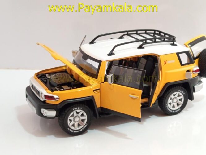 ماشین فلزی تویوتا اف جی کروز (TOYOTA FJ CRUISER) (CHEZHI 1:24) زرد