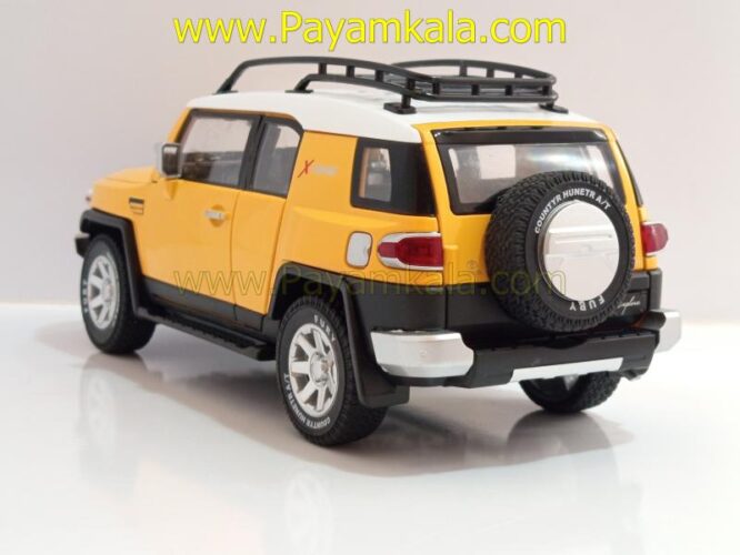 ماشین فلزی تویوتا اف جی کروز (TOYOTA FJ CRUISER) (CHEZHI 1:24) زرد