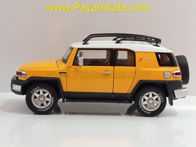 ماشین فلزی تویوتا اف جی کروز (TOYOTA FJ CRUISER) (CHEZHI 1:24) زرد