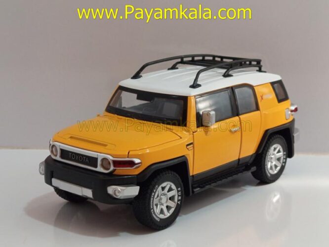 ماشین فلزی تویوتا اف جی کروز (TOYOTA FJ CRUISER) (CHEZHI 1:24) زرد