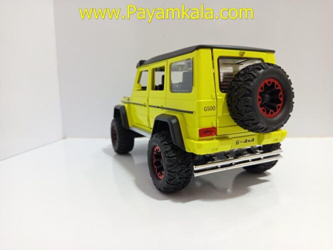 ماشین فلزی بنز جی کلاس دودزا (BENZ G-CLASS CHEZHI)(1:24)(CZ117AD) زرد