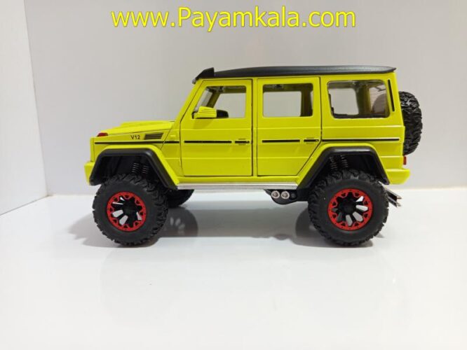 ماشین فلزی بنز جی کلاس دودزا (BENZ G-CLASS CHEZHI)(1:24)(CZ117AD) زرد