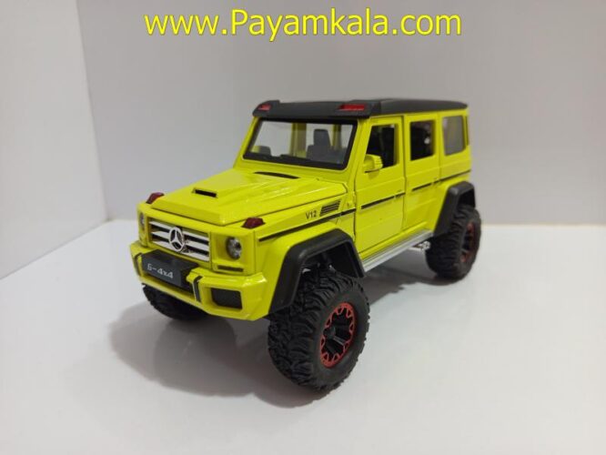 ماشین فلزی بنز جی کلاس دودزا (BENZ G-CLASS CHEZHI)(1:24)(CZ117AD) زرد