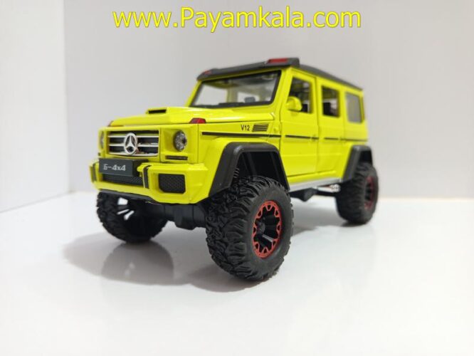 ماشین فلزی بنز جی کلاس دودزا (BENZ G-CLASS CHEZHI)(1:24)(CZ117AD) زرد