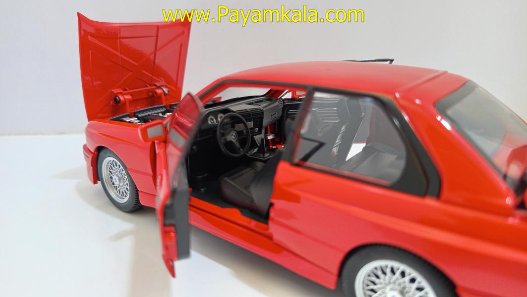 ماشین فلزی ب ام و (BMW E30 M3)(JLF 1:24) قرمز