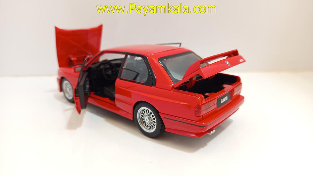 ماشین فلزی ب ام و (BMW E30 M3)(JLF 1:24) قرمز - Image 3