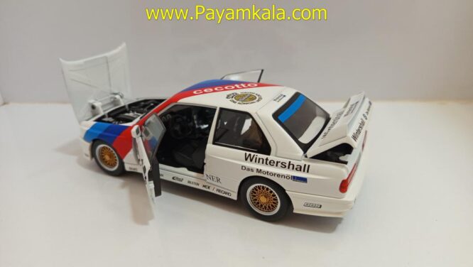 ماشین فلزی ب ام و (BMW E30 M3)(JLF 1:24) سفید