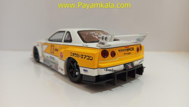 ماشین فلزی نیسان اسکای لاین (NISSAN SKYLINE)(JLF 1:24) سفید