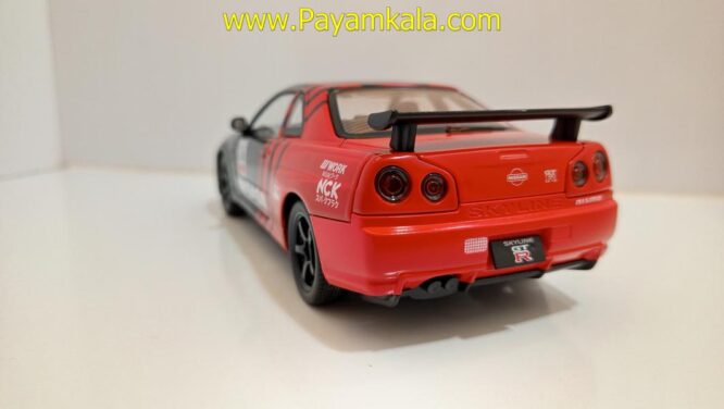 ماشین فلزی نیسان اسکای لاین (NISSAN SKYLINE)(JLF 1:24) مشکی