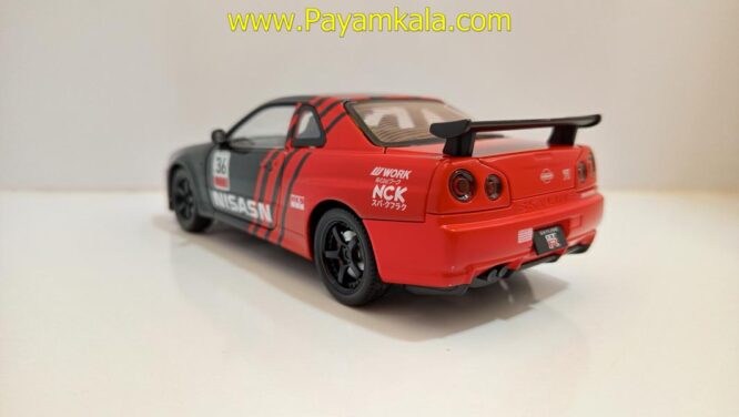 ماشین فلزی نیسان اسکای لاین (NISSAN SKYLINE)(JLF 1:24) مشکی