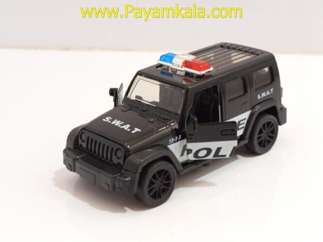 ماشین فلزی جیپ پلیس کوچک (JEEP 1:48)(4332C)