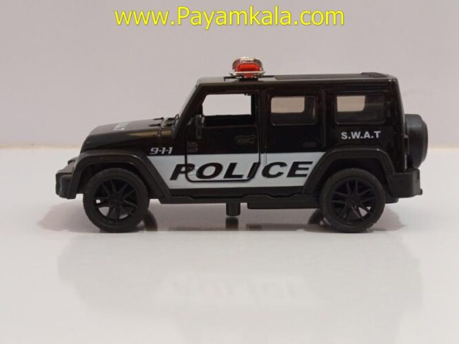 ماشین فلزی جیپ پلیس کوچک (JEEP 1:48)(4332C)