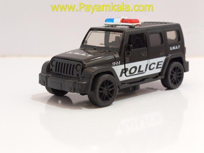 ماشین فلزی جیپ پلیس کوچک (JEEP 1:48)(4332C)