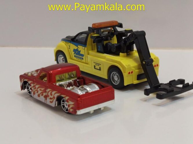 ماکت کامیون خودروبر (2-5502) زرد B