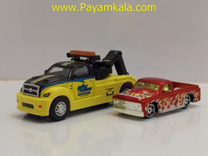 ماکت کامیون خودروبر (2-5502) زرد B